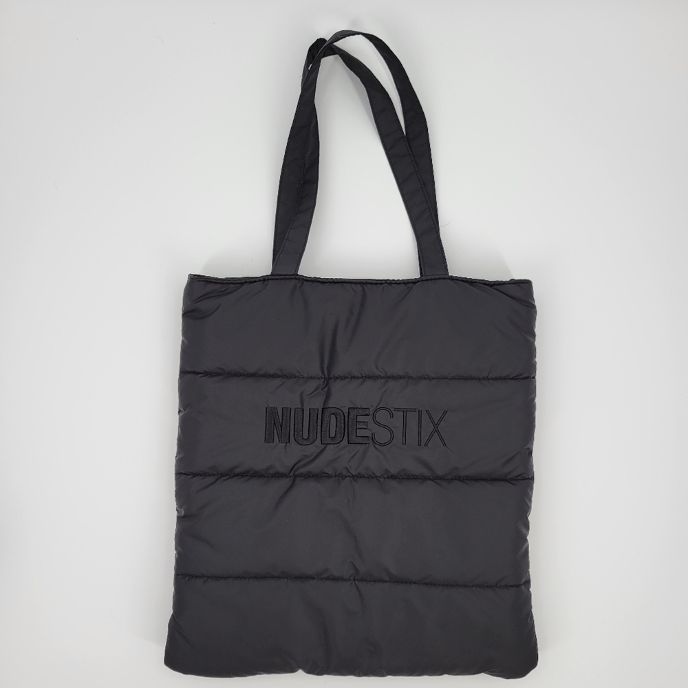 NUDESTIX Black Puffer Bag Tote